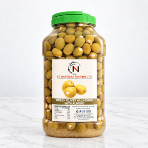 Greek Olives Green Mammouth Stuffed with Almond